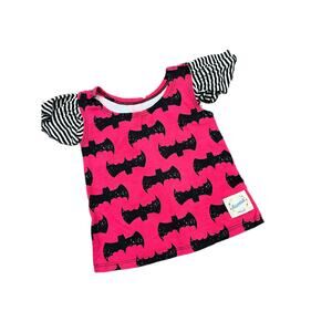 Flowermill Dresses Flutter Sleeve Bat Top